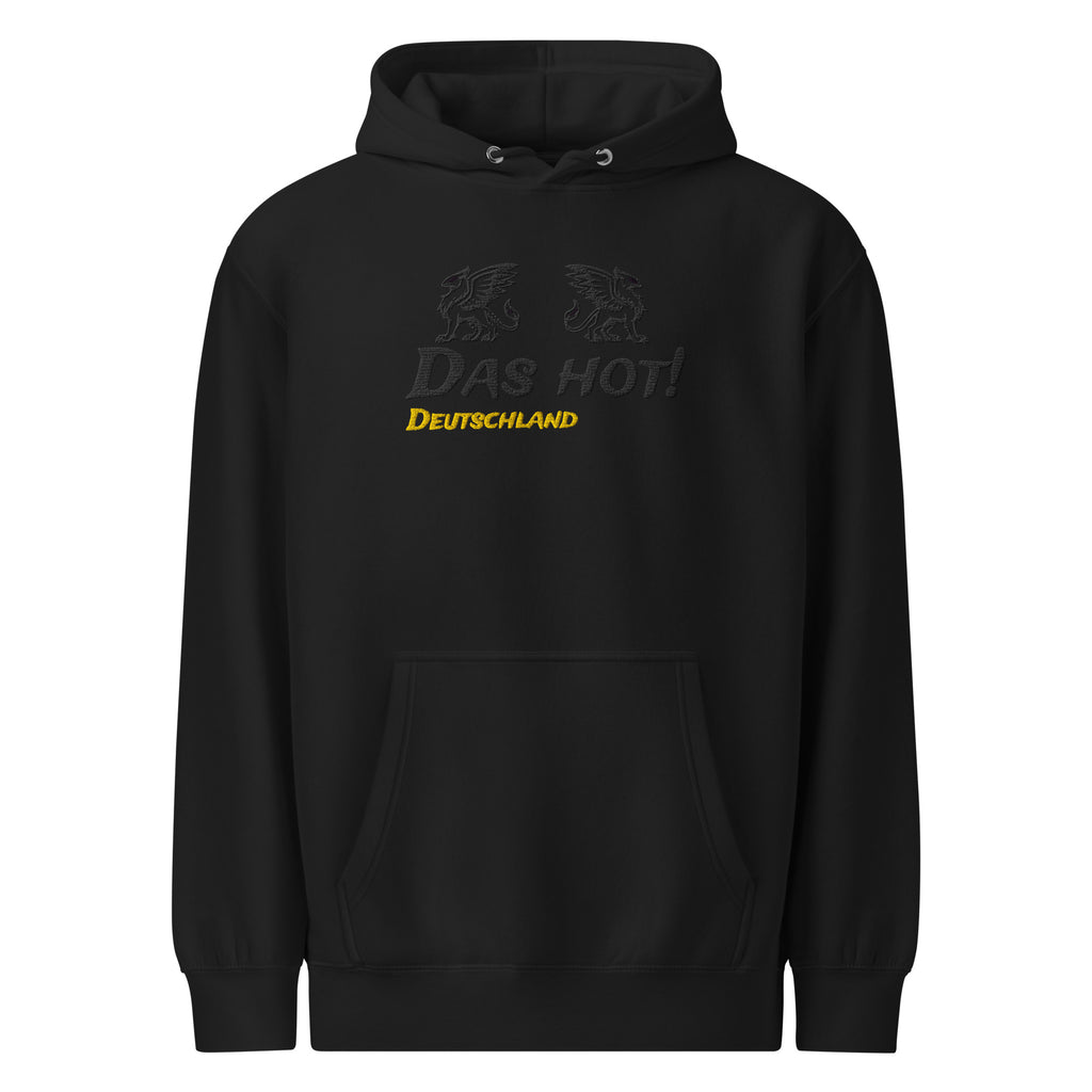 Hoodie Griffin Hitam Ghost Pria Das Hot Indonesia - Tampak Depan Bordir Griffin Bersayap