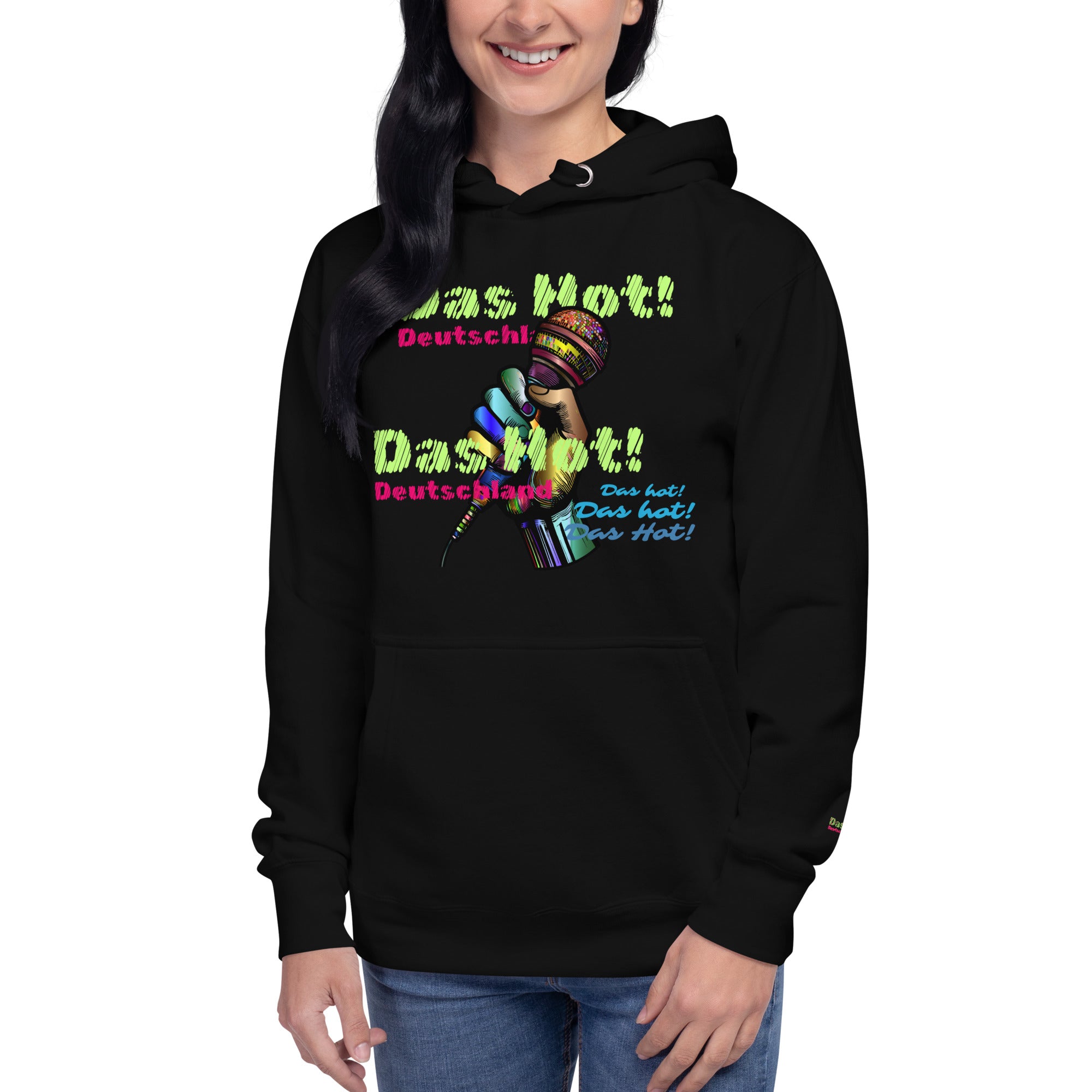 Women's Das Hot! Hip Hop Microphone Hoodie