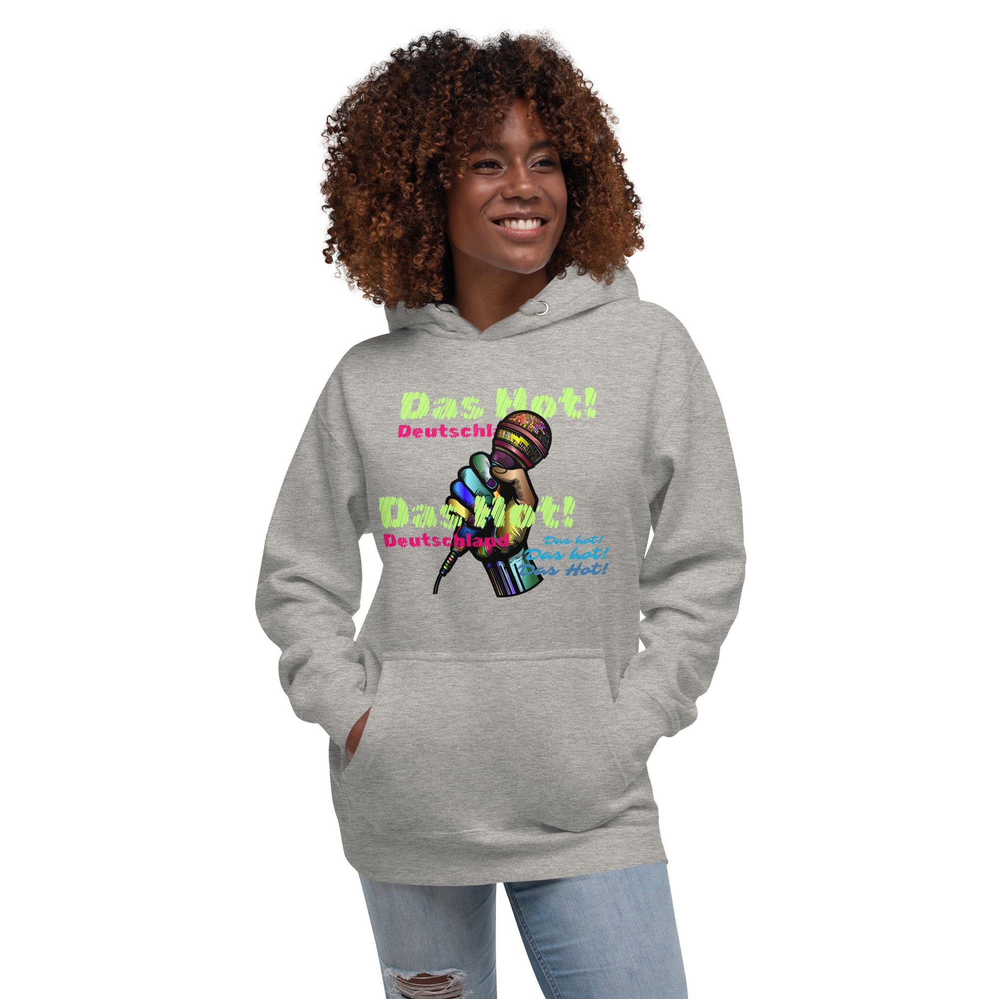 Women's Das Hot! Hip Hop Microphone Hoodie