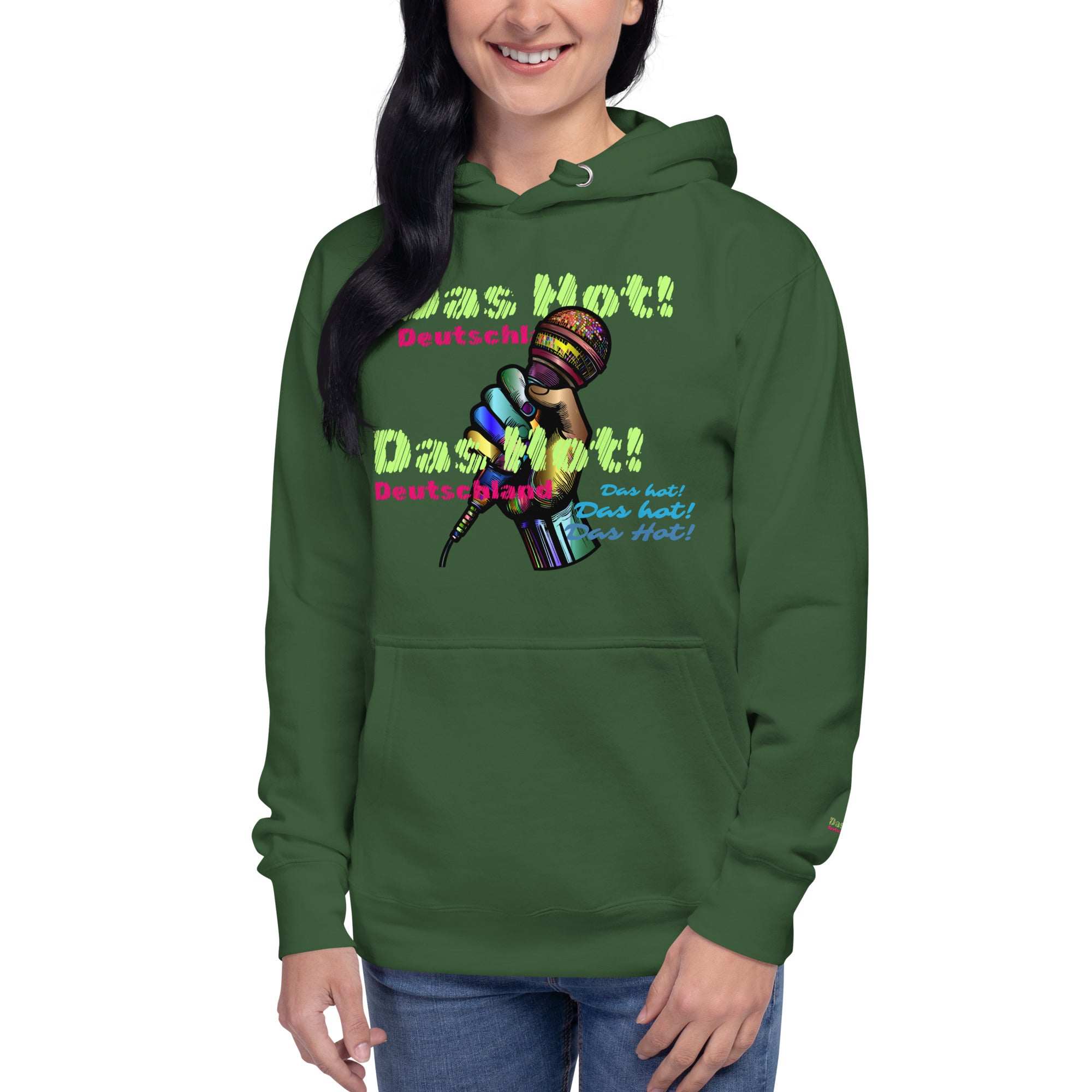 Women's Das Hot! Hip Hop Microphone Hoodie