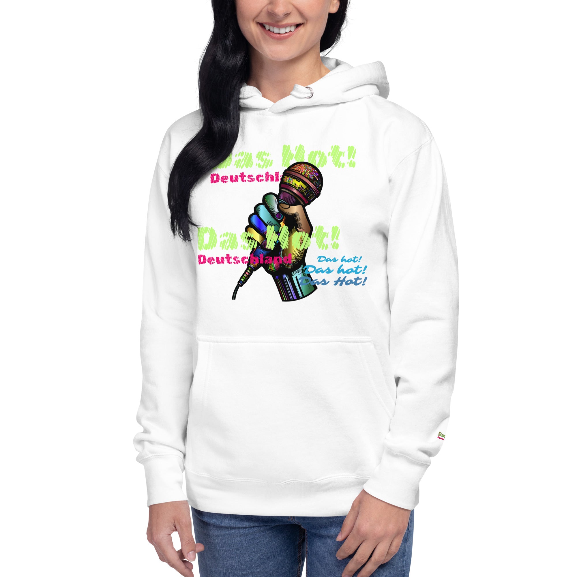 Women's Das Hot! Hip Hop Microphone Hoodie