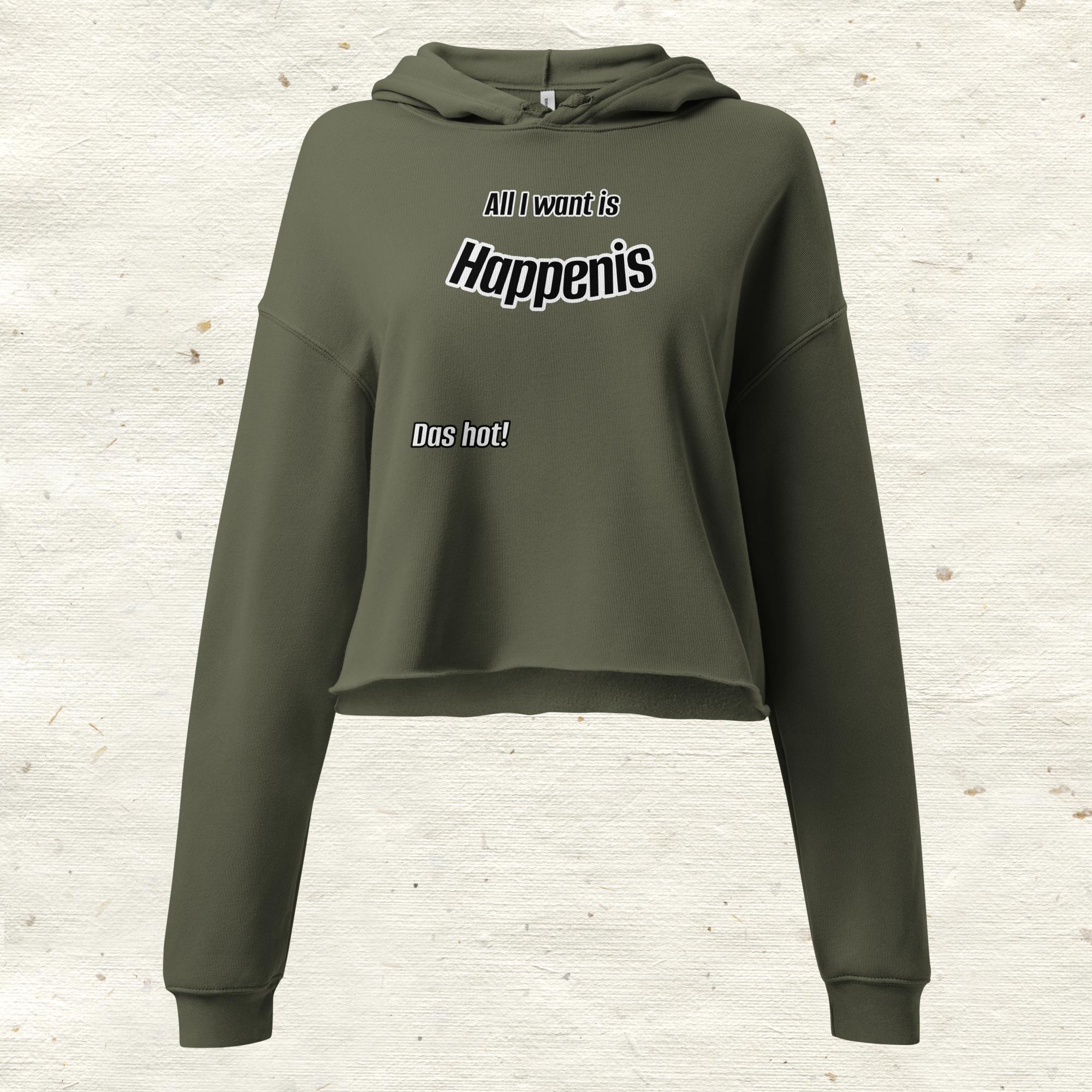 All I want is Happenis Crop Hoodie by Das Hot!